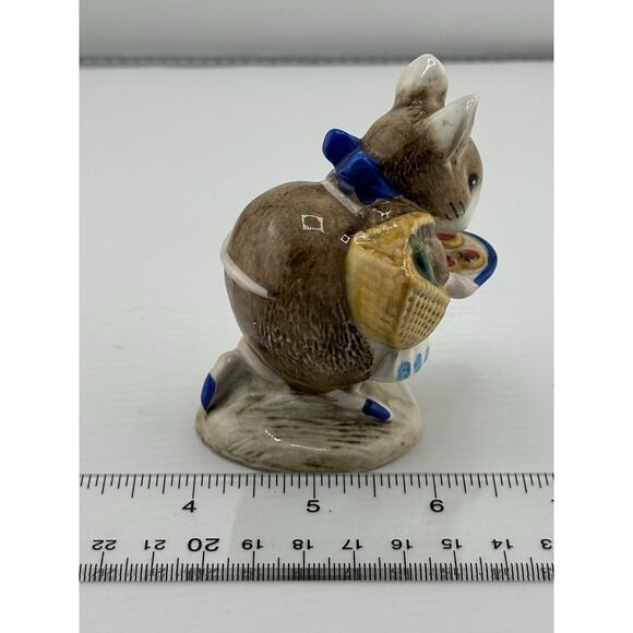 Vintage Beswick Beatrix Potter 1971 "Apply Dapply" Mouse w/ Tarts Porcelain RARE - Picture 9 of 10